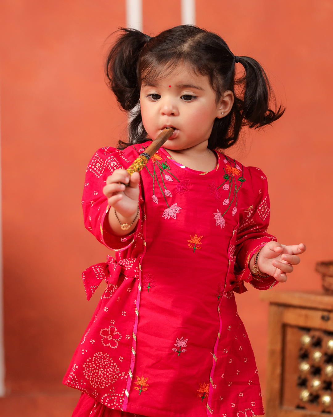 Radha Rani Kurta Sharara Set-Rani Pink
