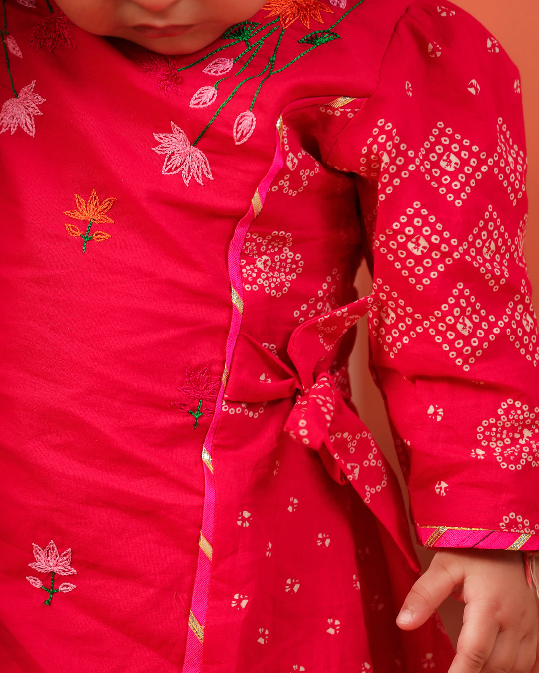 Radha Rani Kurta Sharara Set-Rani Pink