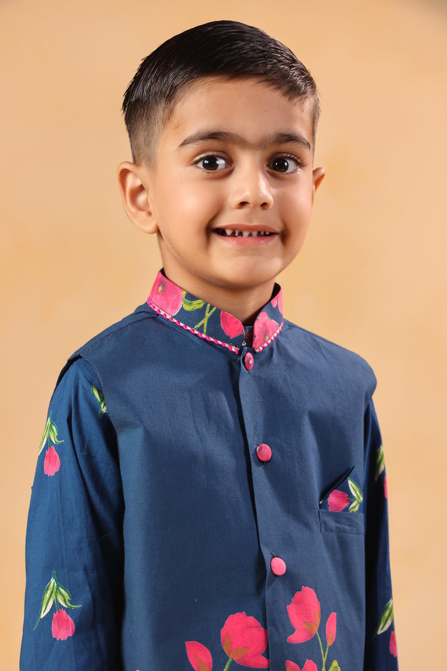 Boy Genda Phool Bundy Set -Teal Blue