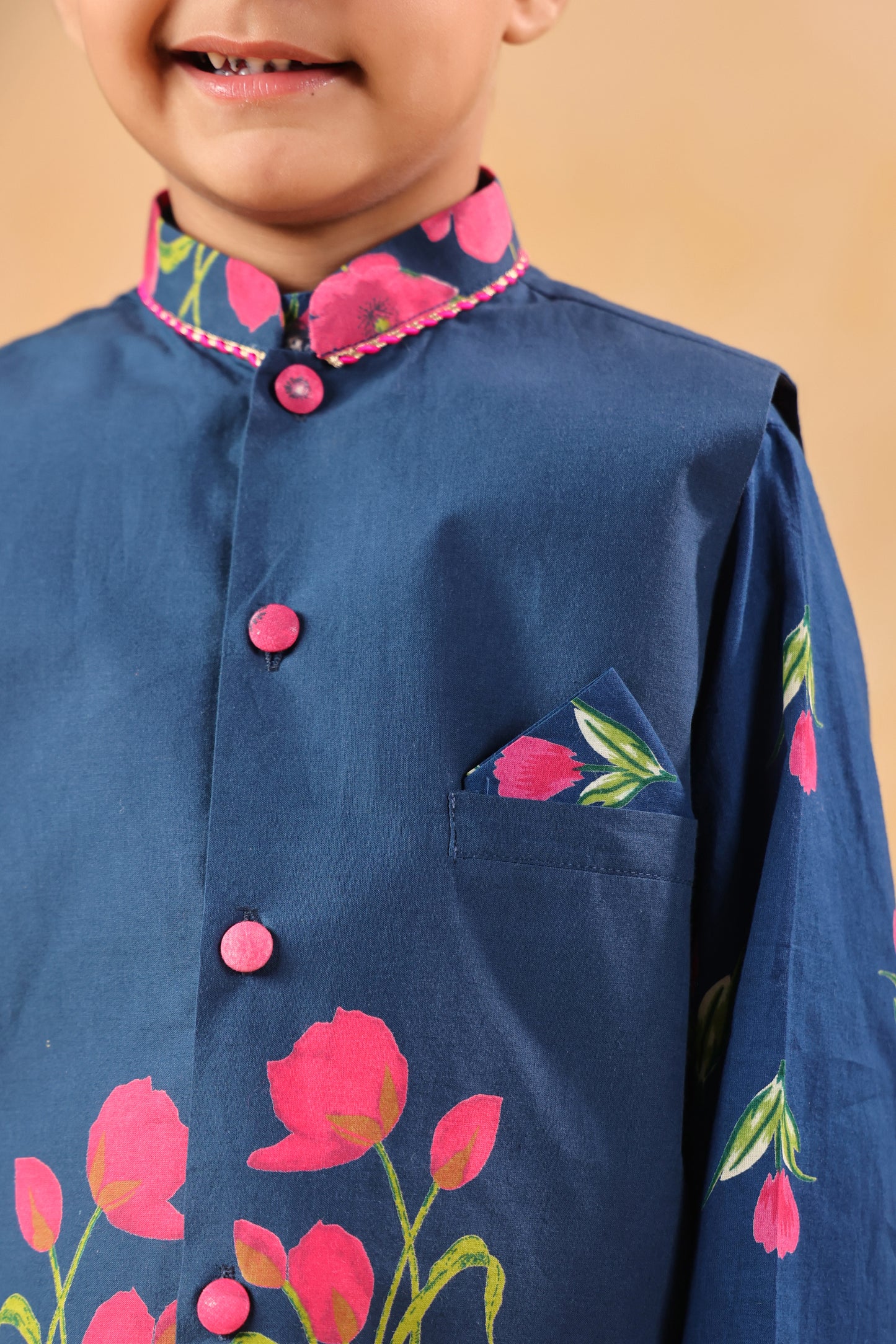Boy Genda Phool Bundy Set -Teal Blue