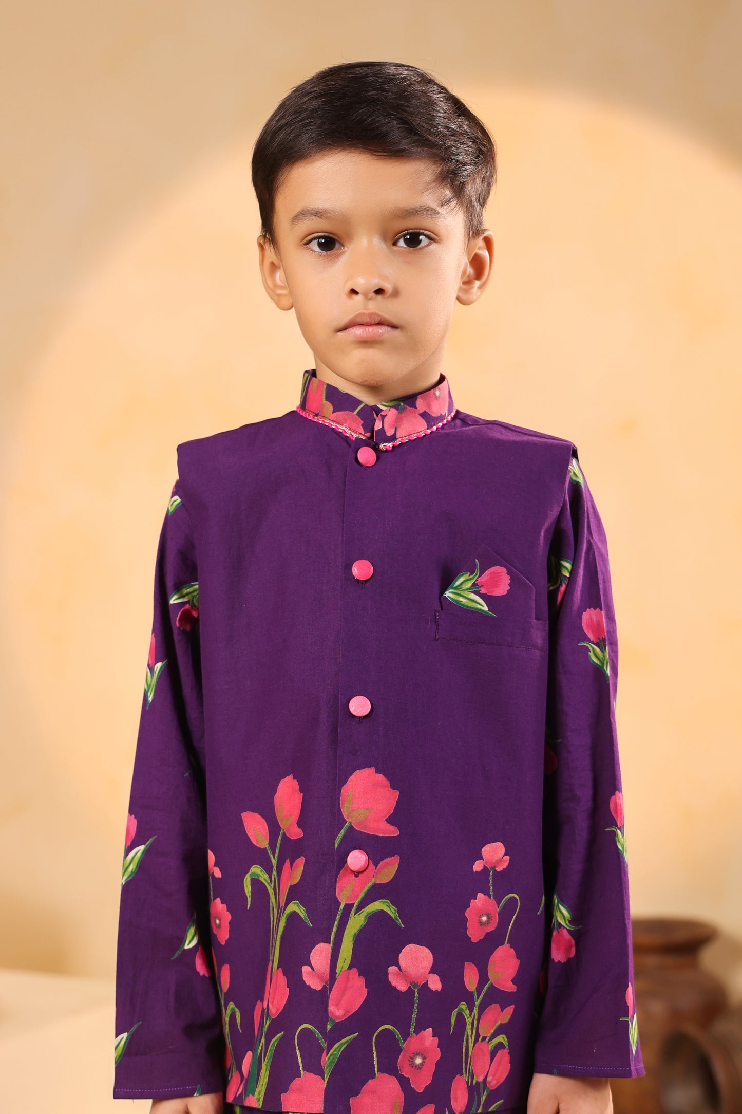 Boy Genda Phool Bundy Set -Purple