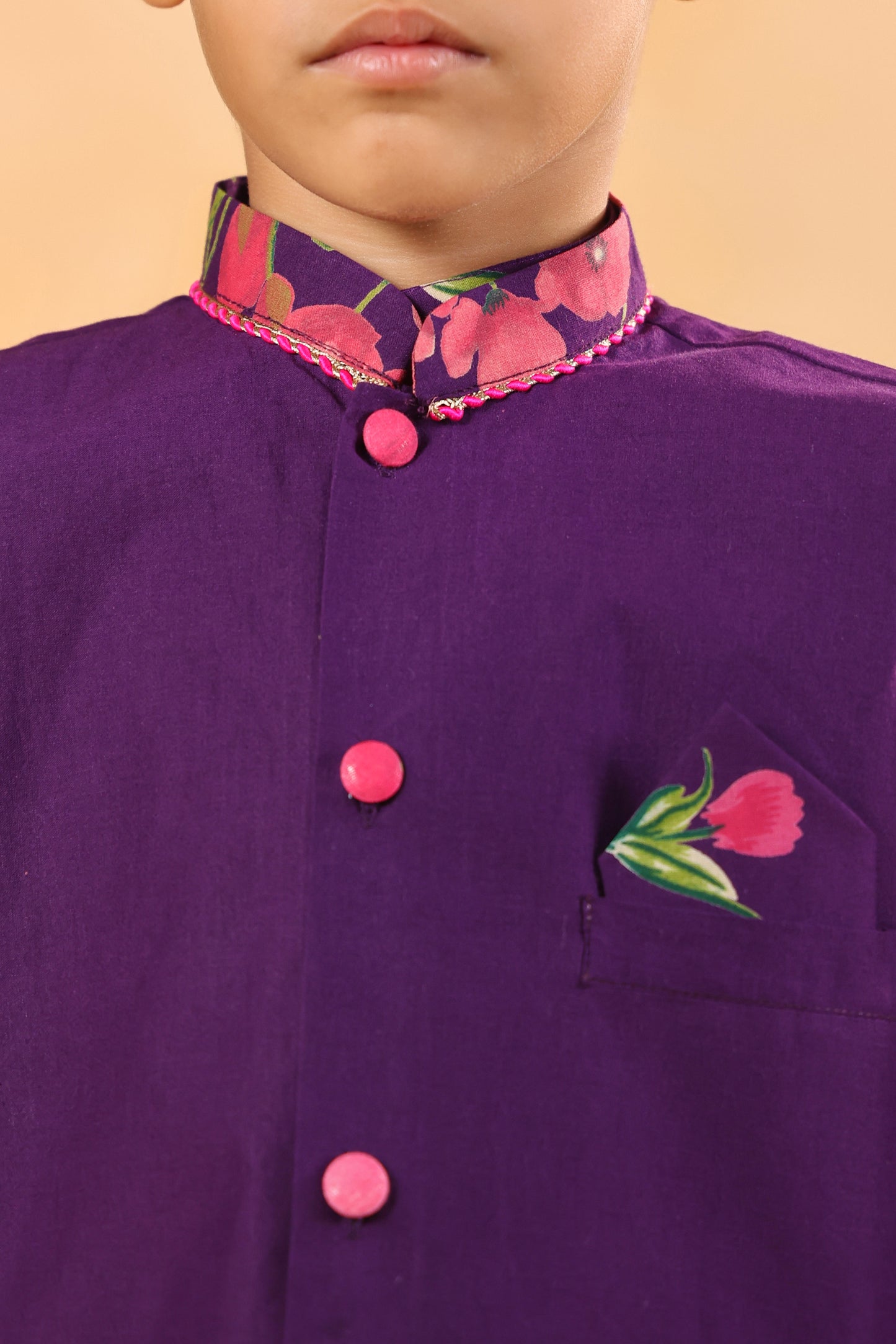 Boy Genda Phool Bundy Set -Purple