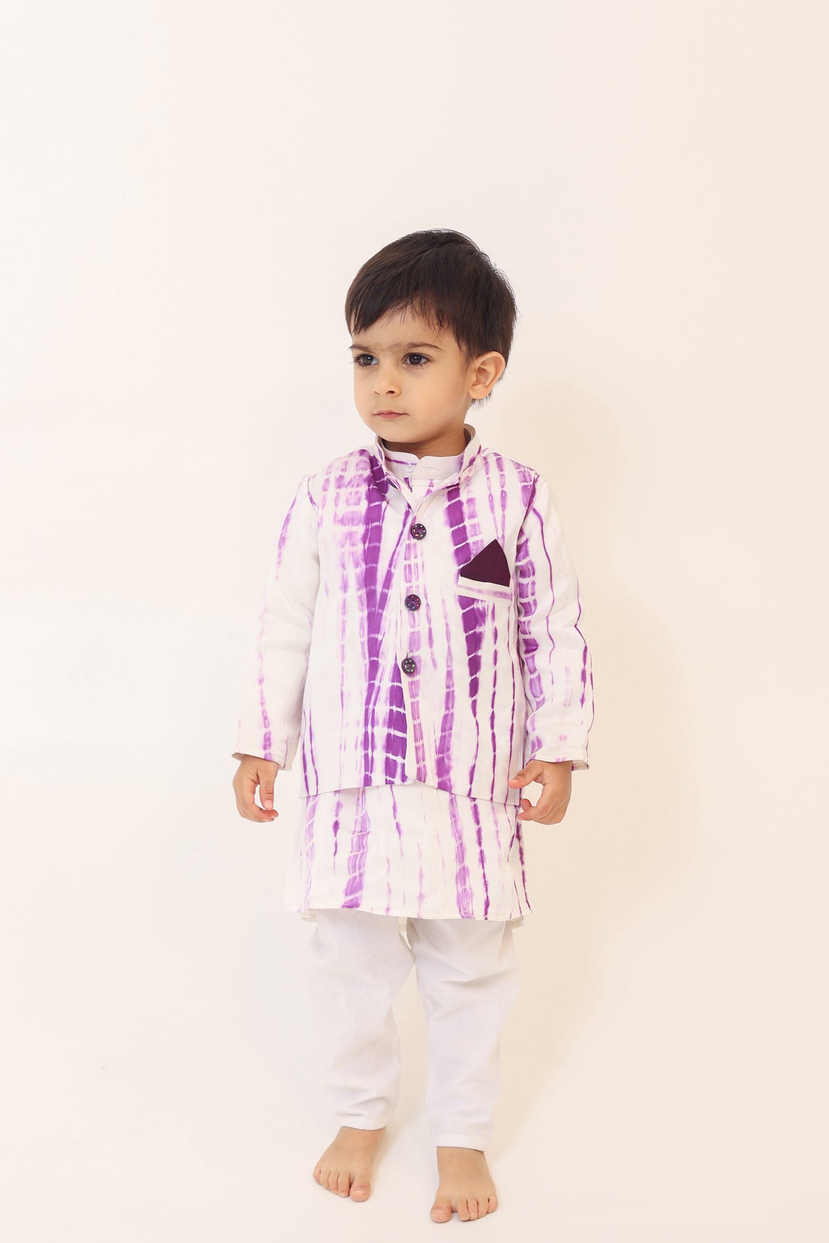 Boy 3Pc Tie n Dye Bundy Set-Purple