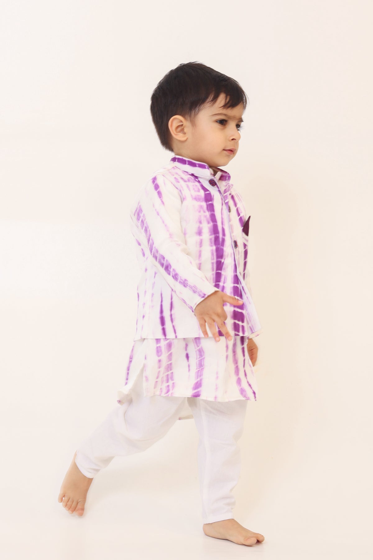 Boy 3Pc Tie n Dye Bundy Set-Purple