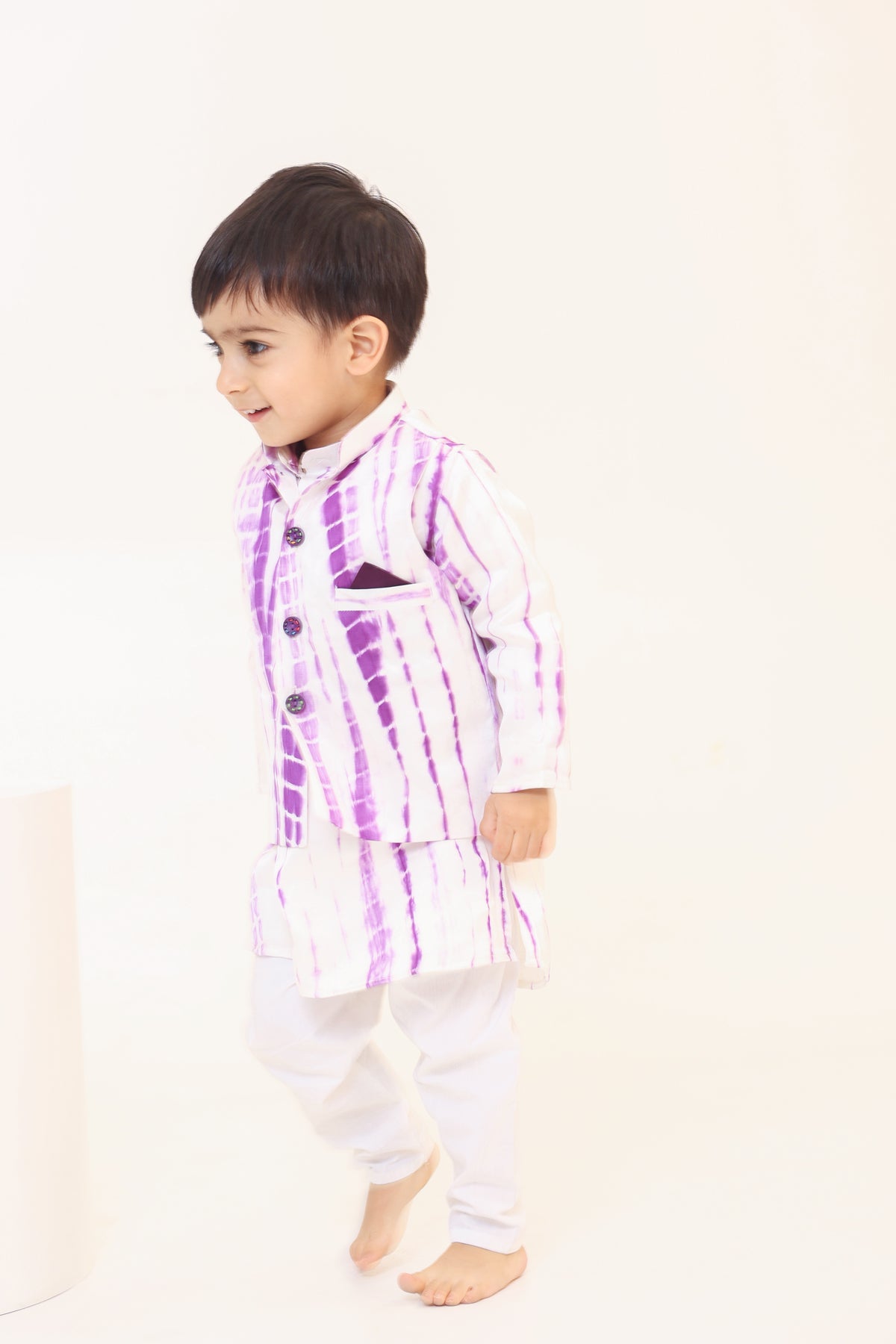 Boy 3Pc Tie n Dye Bundy Set-Purple