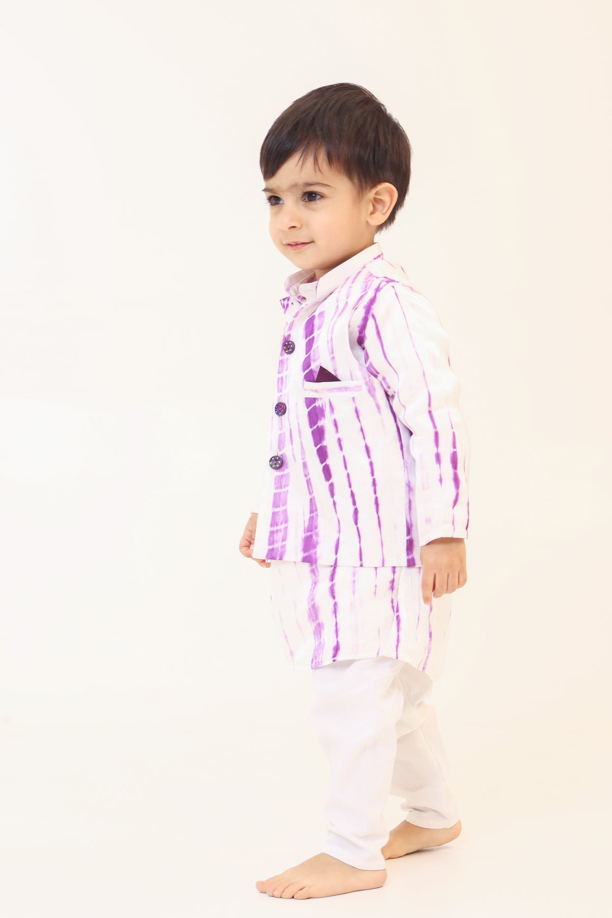 Boy 3Pc Tie n Dye Bundy Set-Purple