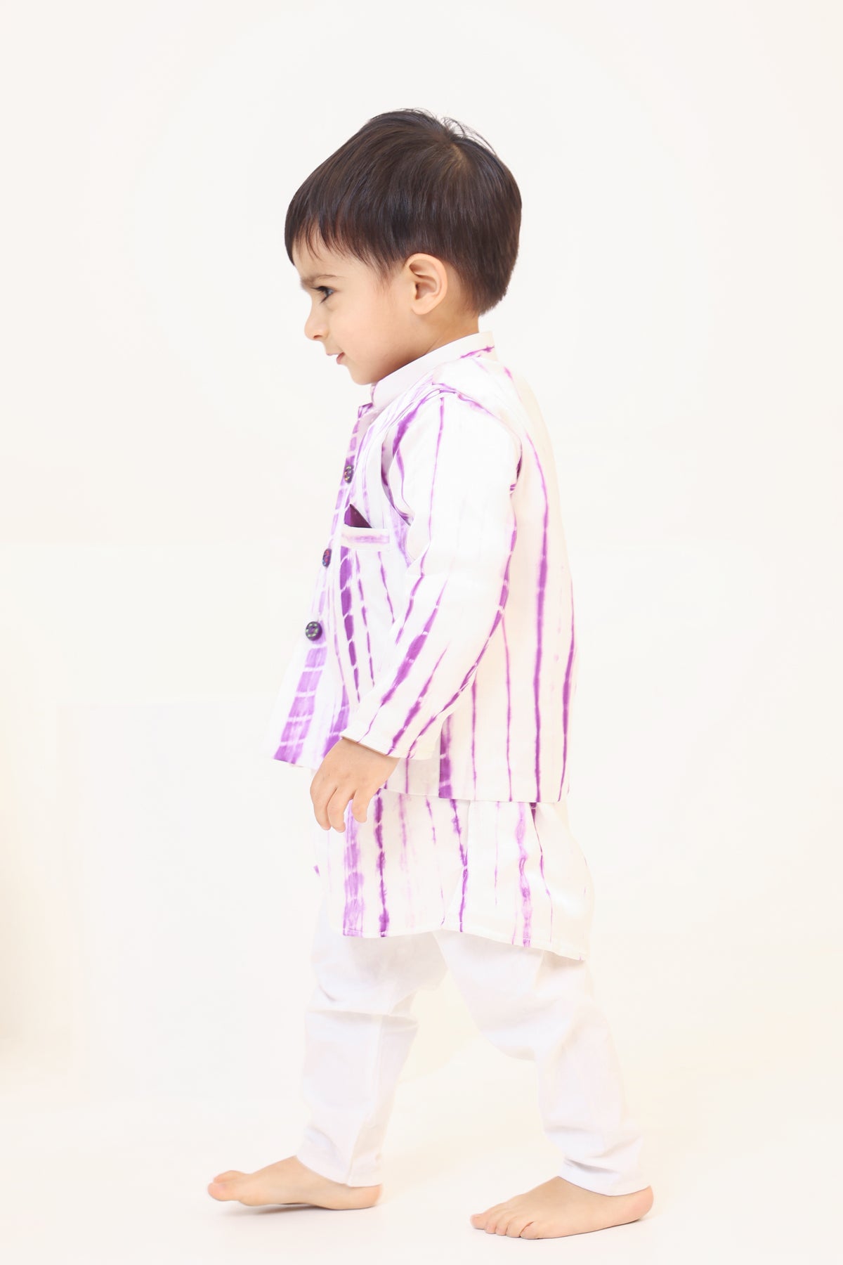 Boy 3Pc Tie n Dye Bundy Set-Purple