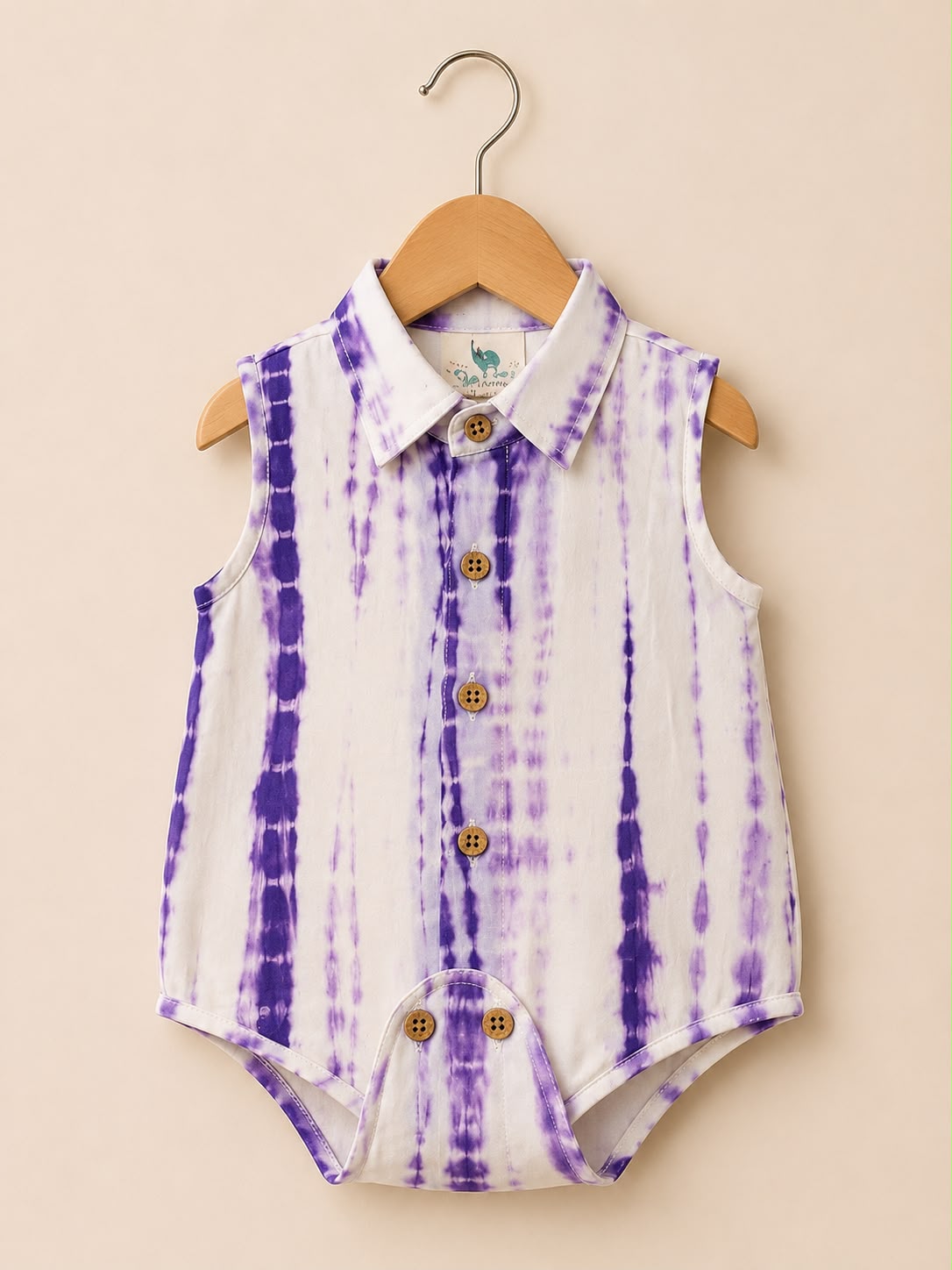 Baby Tie and Dye Romper - Purple