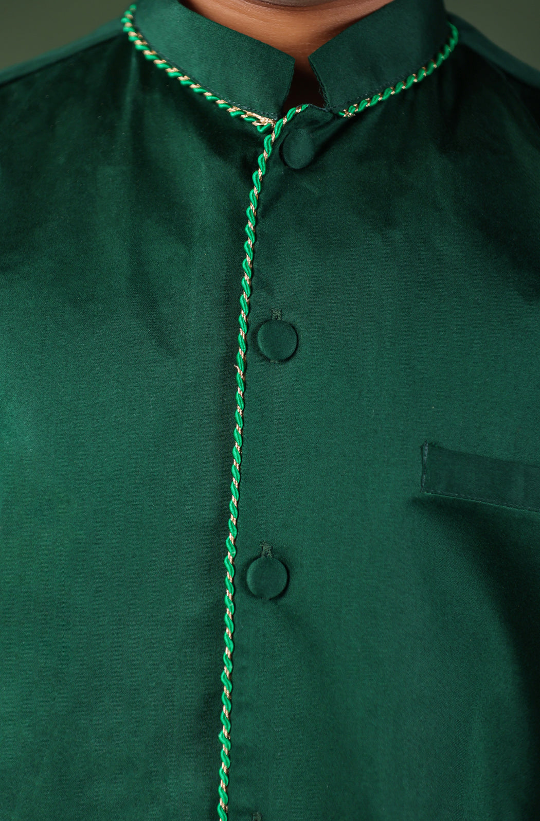 Boy Kurta Set - Bottle Green