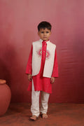 Boy Sanskriti Mirror Bundy Set - Magenta
