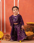 Radha Rani Skirt Top Set - Purple