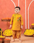 Vrindavan Dhoti Kurta Set - Mustard Yellow