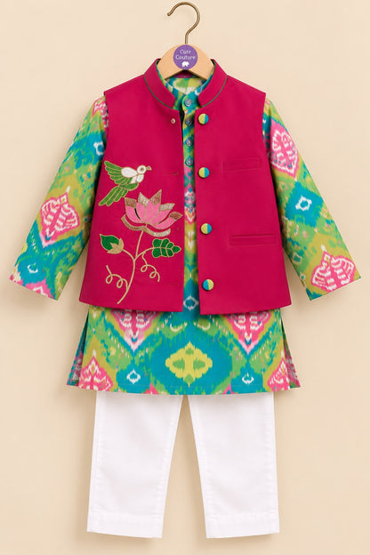 Boy Mithas 3Pc Bundy Set-Green