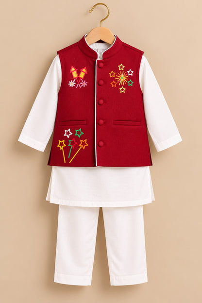 Boy Pataka 3Pc Bundy Set-Red