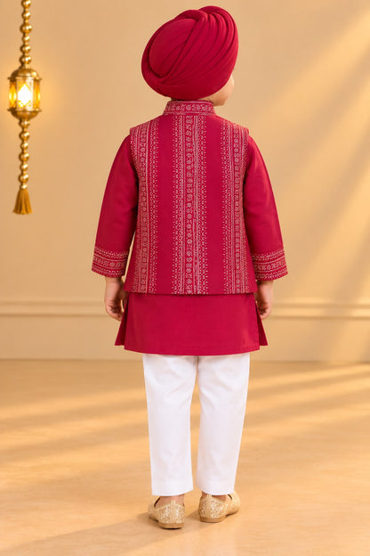 Boy Sitaara 3Pc Bundy Set-Magenta