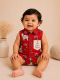 Baby Meri Pyari Behna Romper - Red