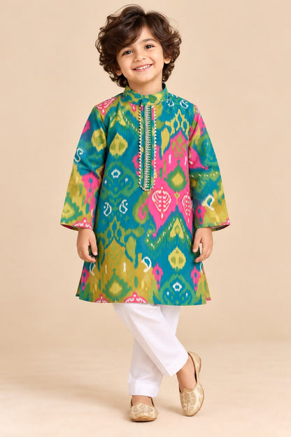 Boy Mithaas Kurta Set - Green