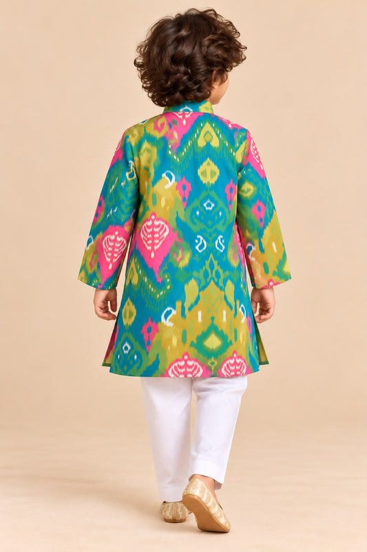 Boy Mithaas Kurta Set - Green