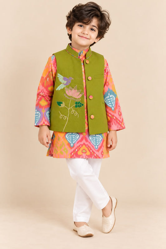 Boy Mithas 3Pc Bundy Set-Peach