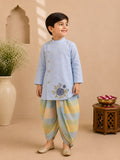 Boy Gulbahar Dhoti Kurta Set- Blue
