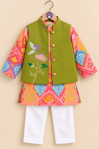 Boy Mithas 3Pc Bundy Set-Peach