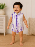 Baby Tie and Dye Romper - Purple