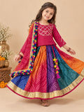 Girl Raas Rang Skirt Top Set - Rani