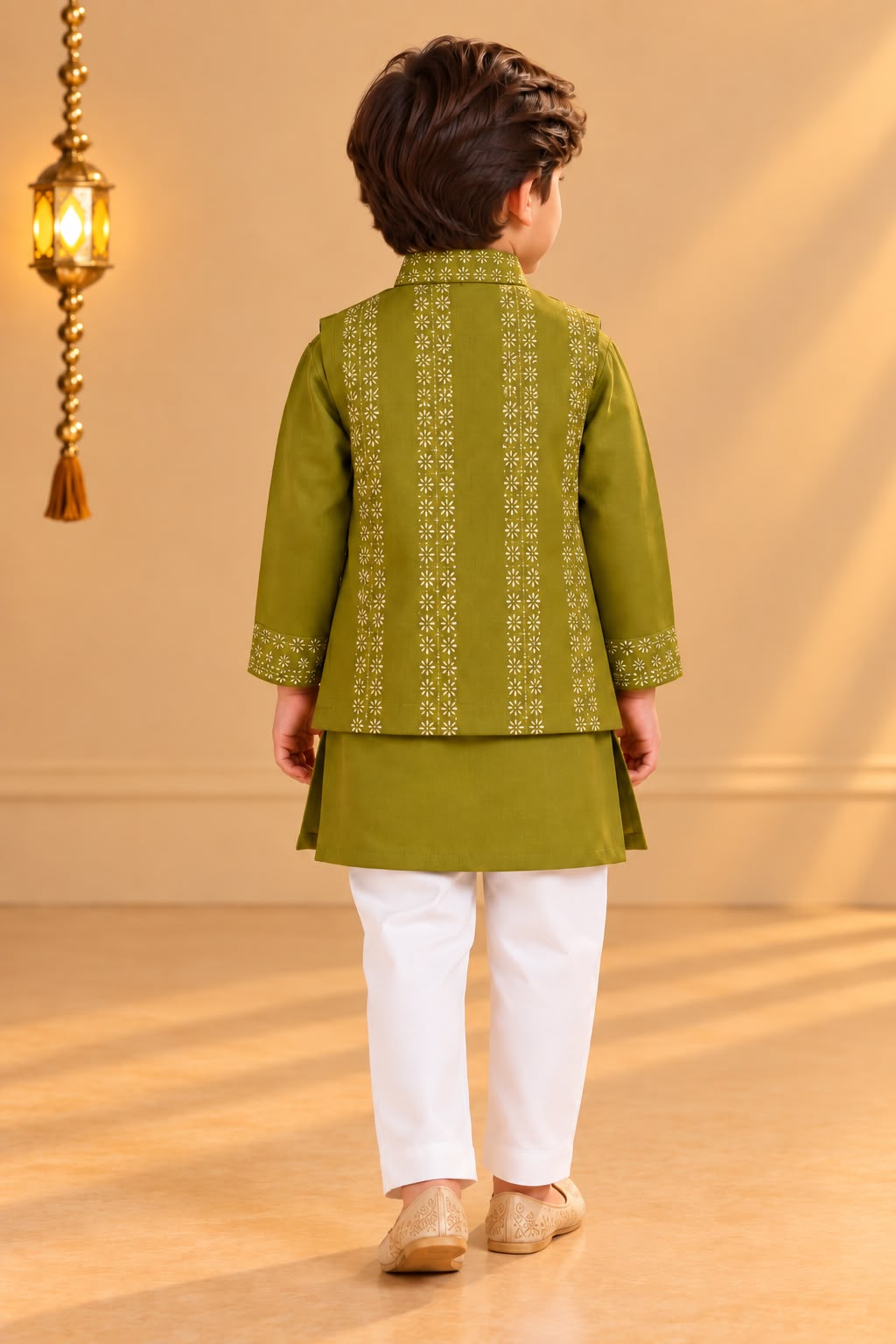 Boy Sitaara 3Pc Bundy Set-Sap Green