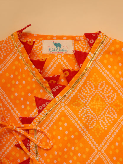 Baby Boy Bhandej Jamna Set - Yellow