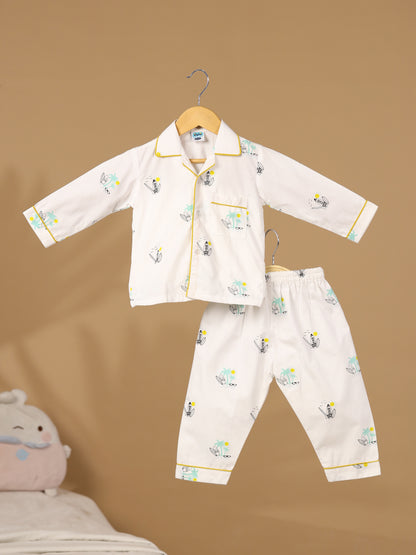 Beach Print Nightwear Set