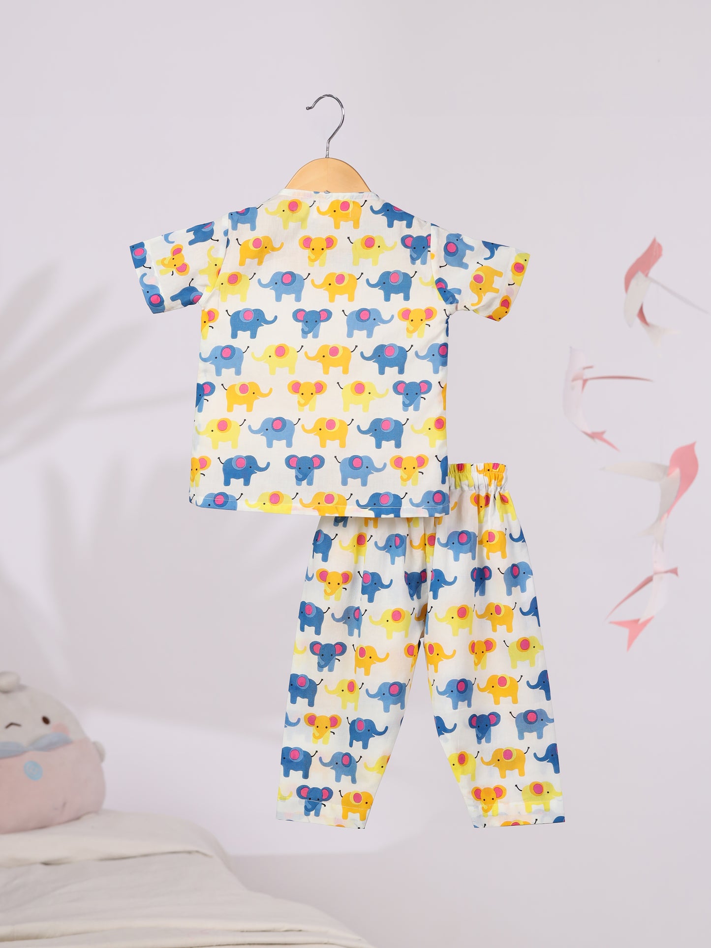 Elephant Print Multi Coloured Nightwear