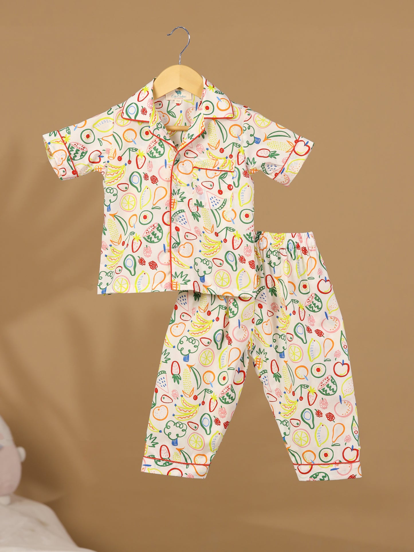 Multi Fruits Print Nightwear