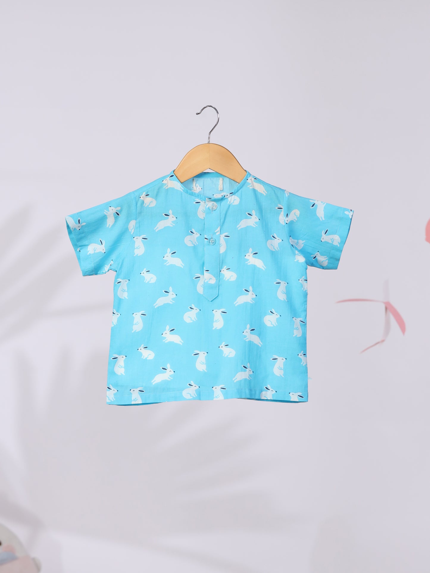 Turquoise Rabbit Print Nightwear