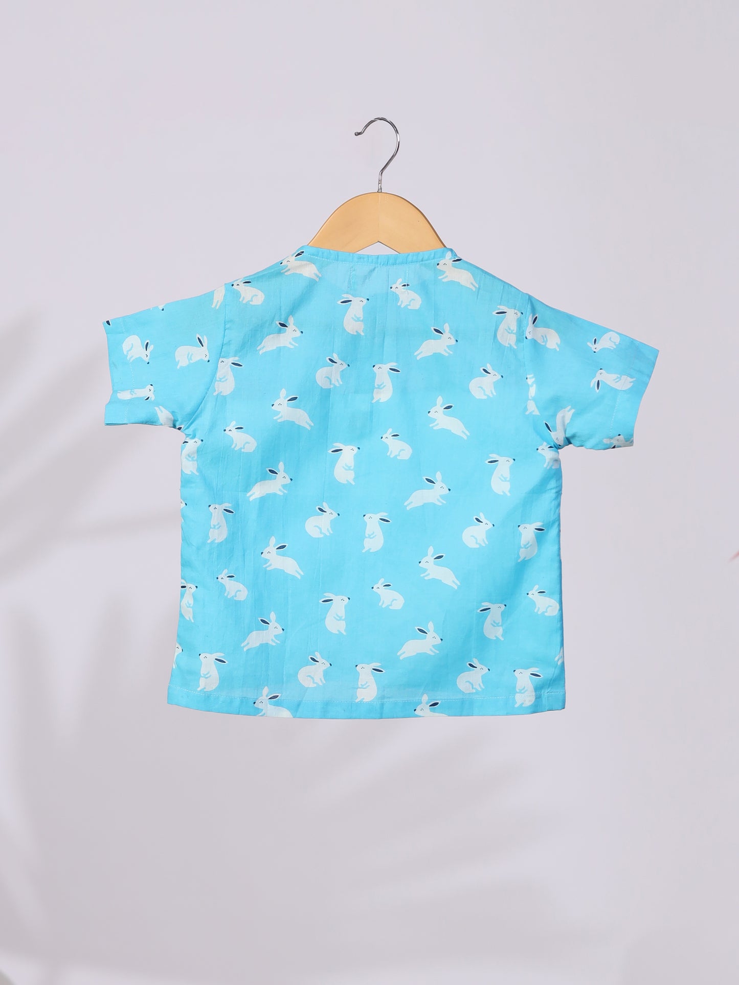 Turquoise Rabbit Print Nightwear