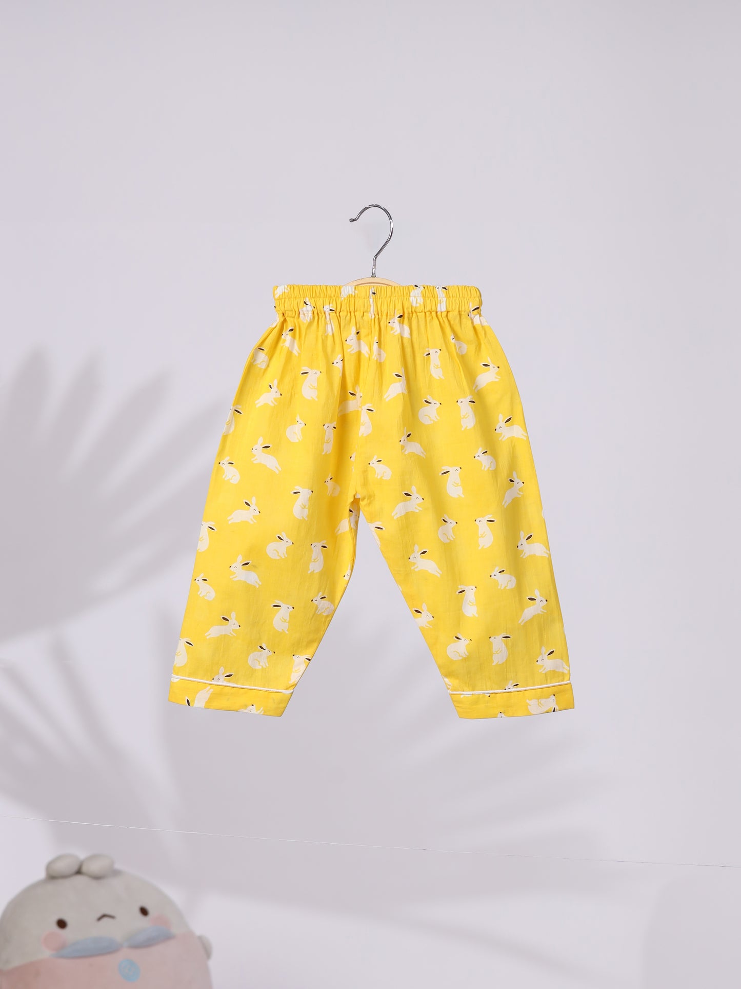 Yellow Rabbit Print Nightwear