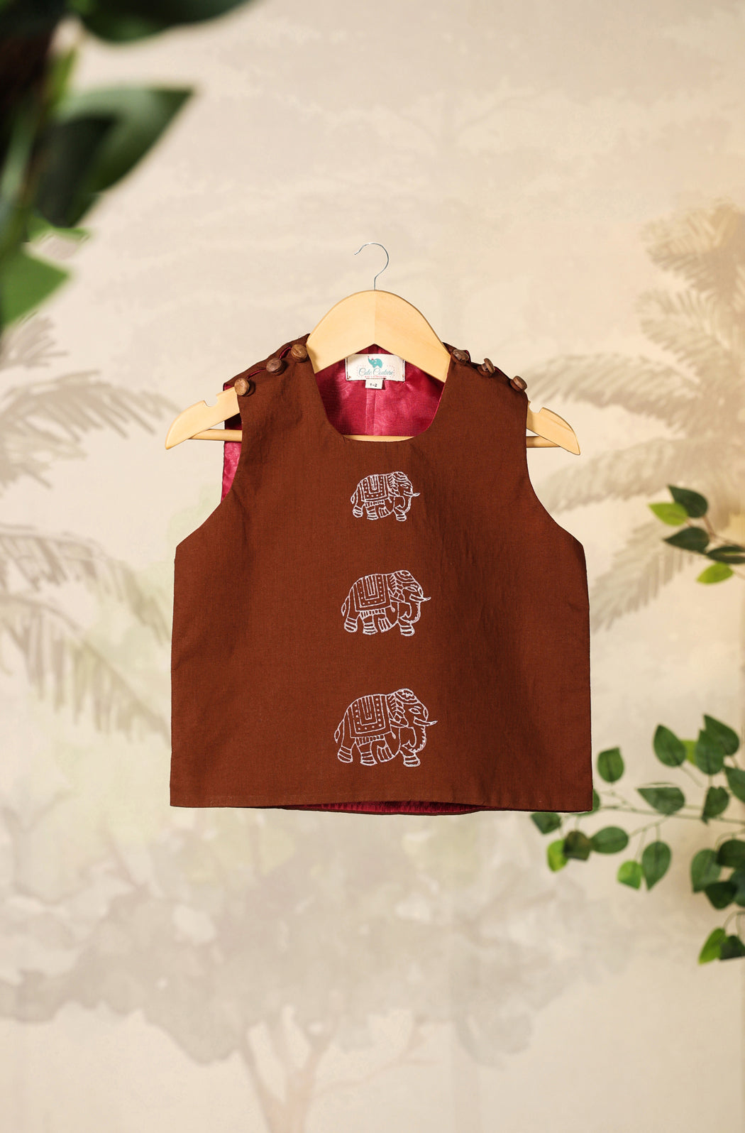 Boy Elephant 3 Pc Bundi Set - Brown