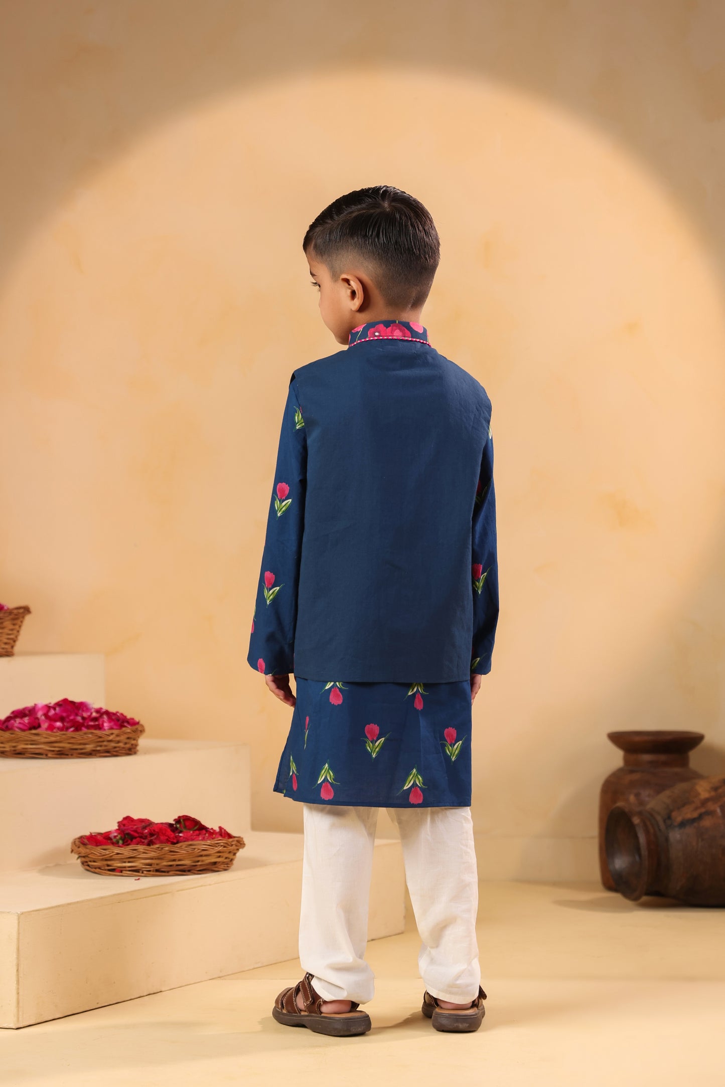 Boy Genda Phool Bundy Set -Teal Blue