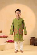 Boy Genda Phool Bundy Set -Mehandi Green