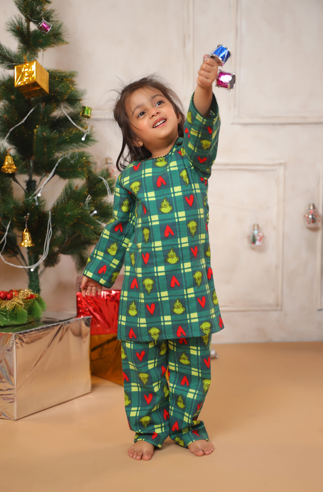 Merry Christmas Print Nightwear Set