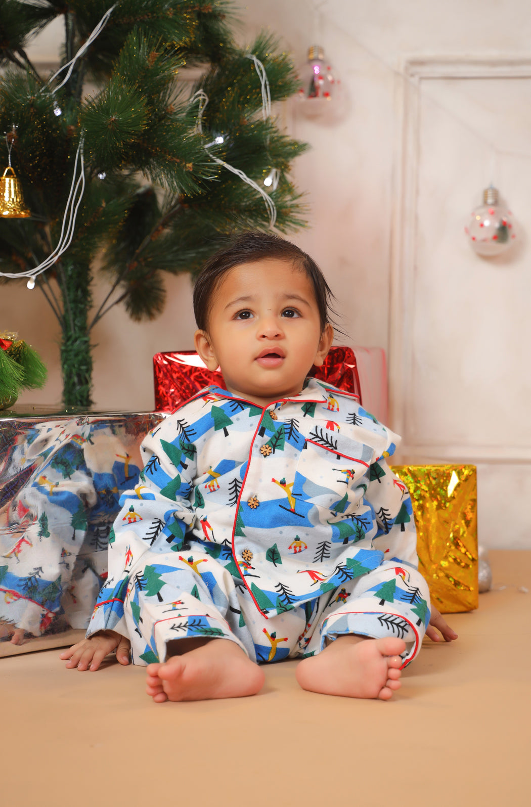 Winter Wonderland Print Nightwear Set