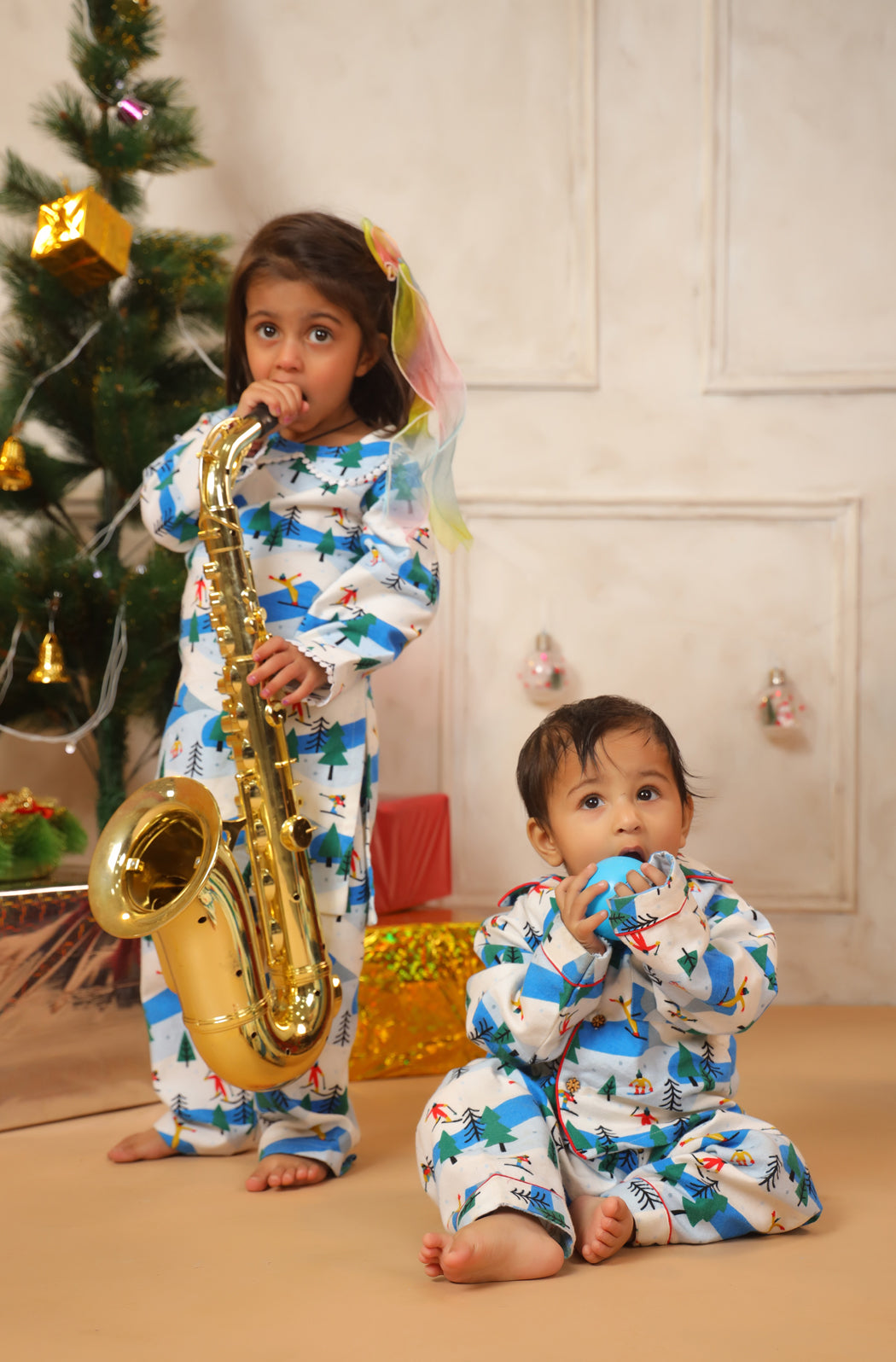 Winter Carnival Print Nightwear Set