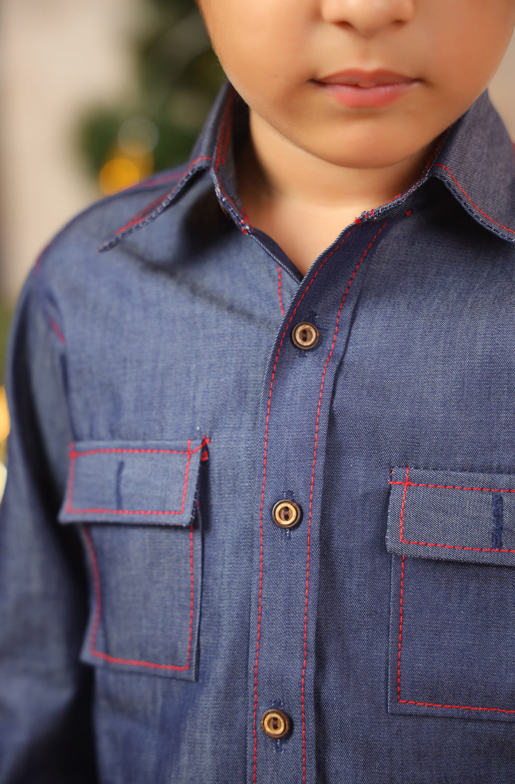 Boy Classic Denim Shirt - Blue