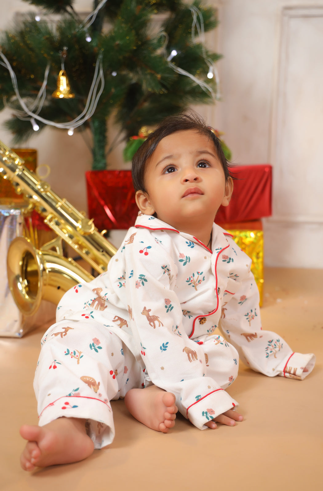 Merry Wonderland Print Nightwear Set