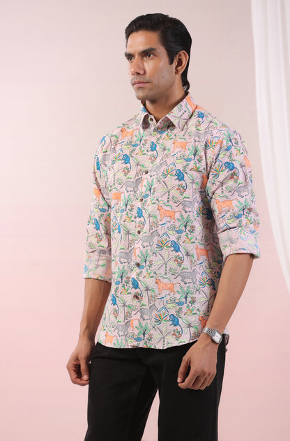 Forest Print Father Shirt