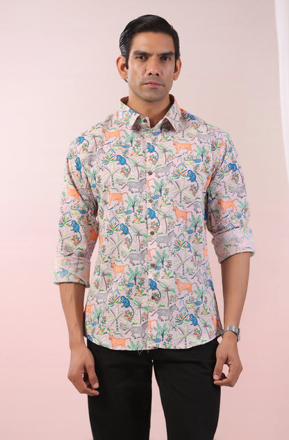 Forest Print Father Shirt