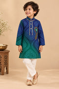 Boy Raas and Rang Kurta Set - Green