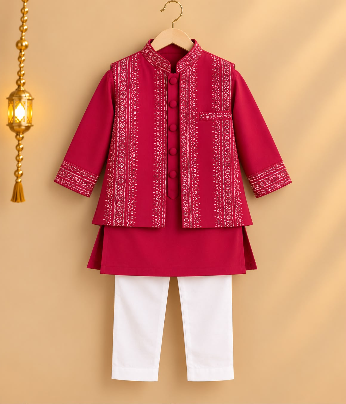 Boy Sitaara 3Pc Bundy Set-Magenta
