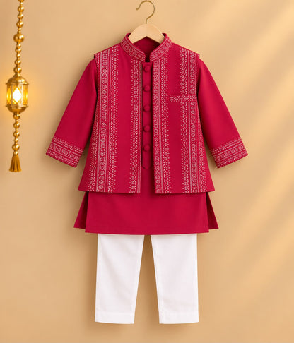Boy Sitaara 3Pc Bundy Set-Magenta