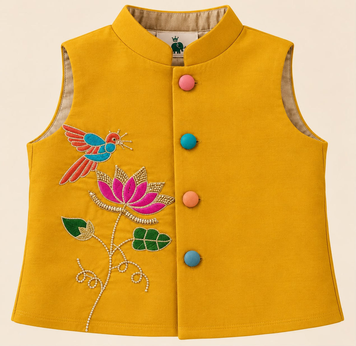 Boy Mithas 3Pc Bundy Set-Mustard Yellow