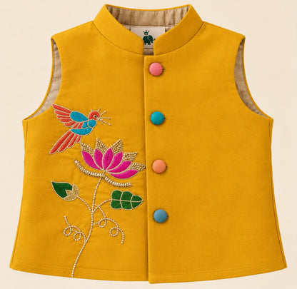 Boy Mithas 3Pc Bundy Set-Mustard Yellow